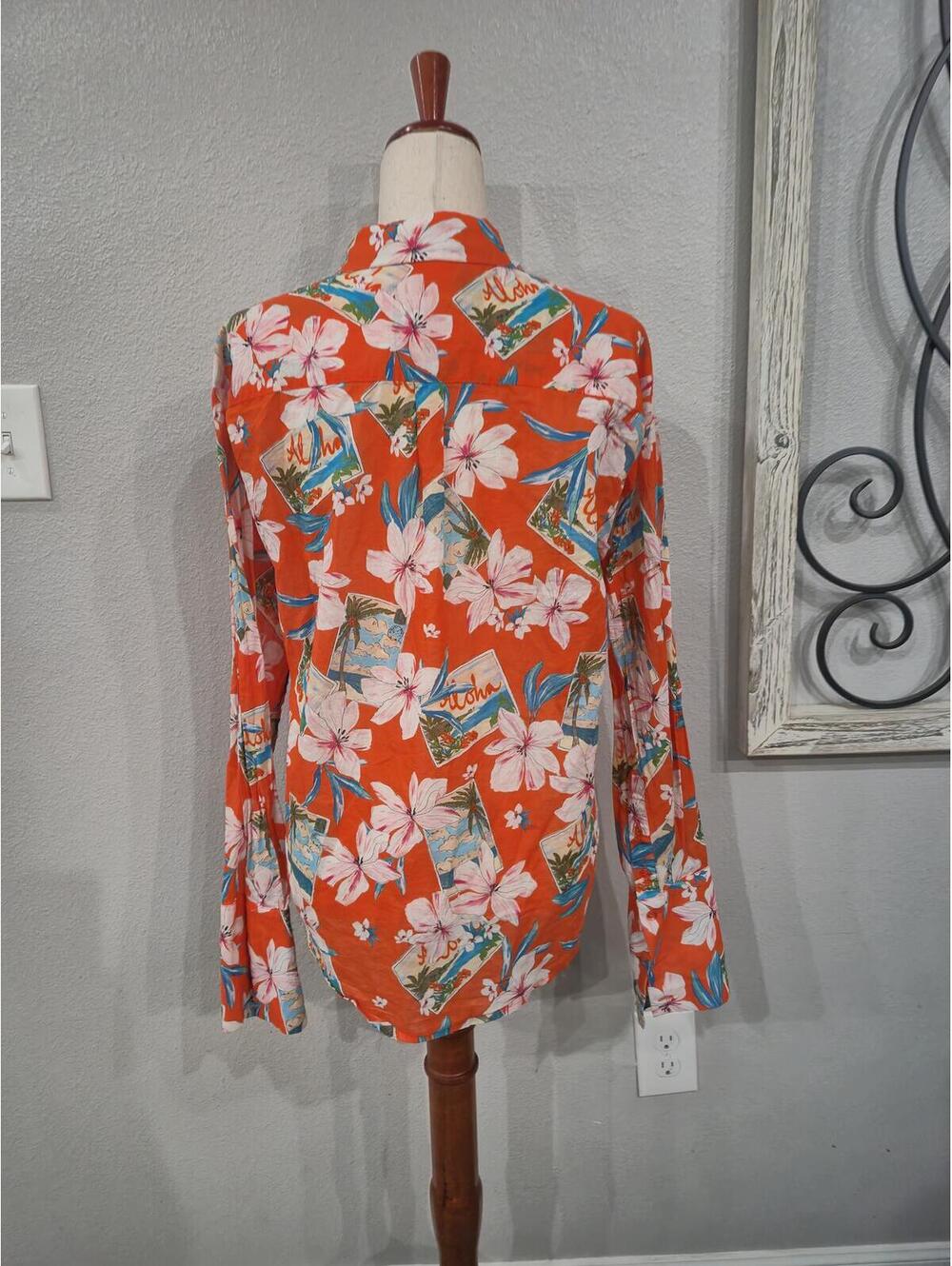 LE SUPERBE Chemise Kahuna Tux Blouse Size smalluse - Picture 3 of 8